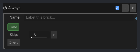 Always brick as it appears in the GDLink editor