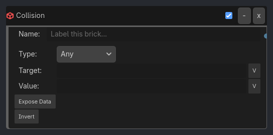 Collision brick as it appears in the GDLink editor
