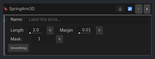 SpringArm3D brick as it appears in the GDLink editor