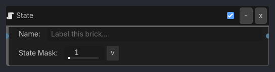 State brick as it appears in the GDLink editor