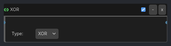 XOR brick as it appears in the GDLink editor